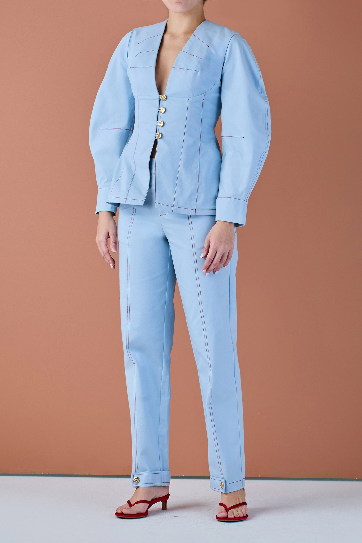 THE LEVINE SKY BLUE PANTS