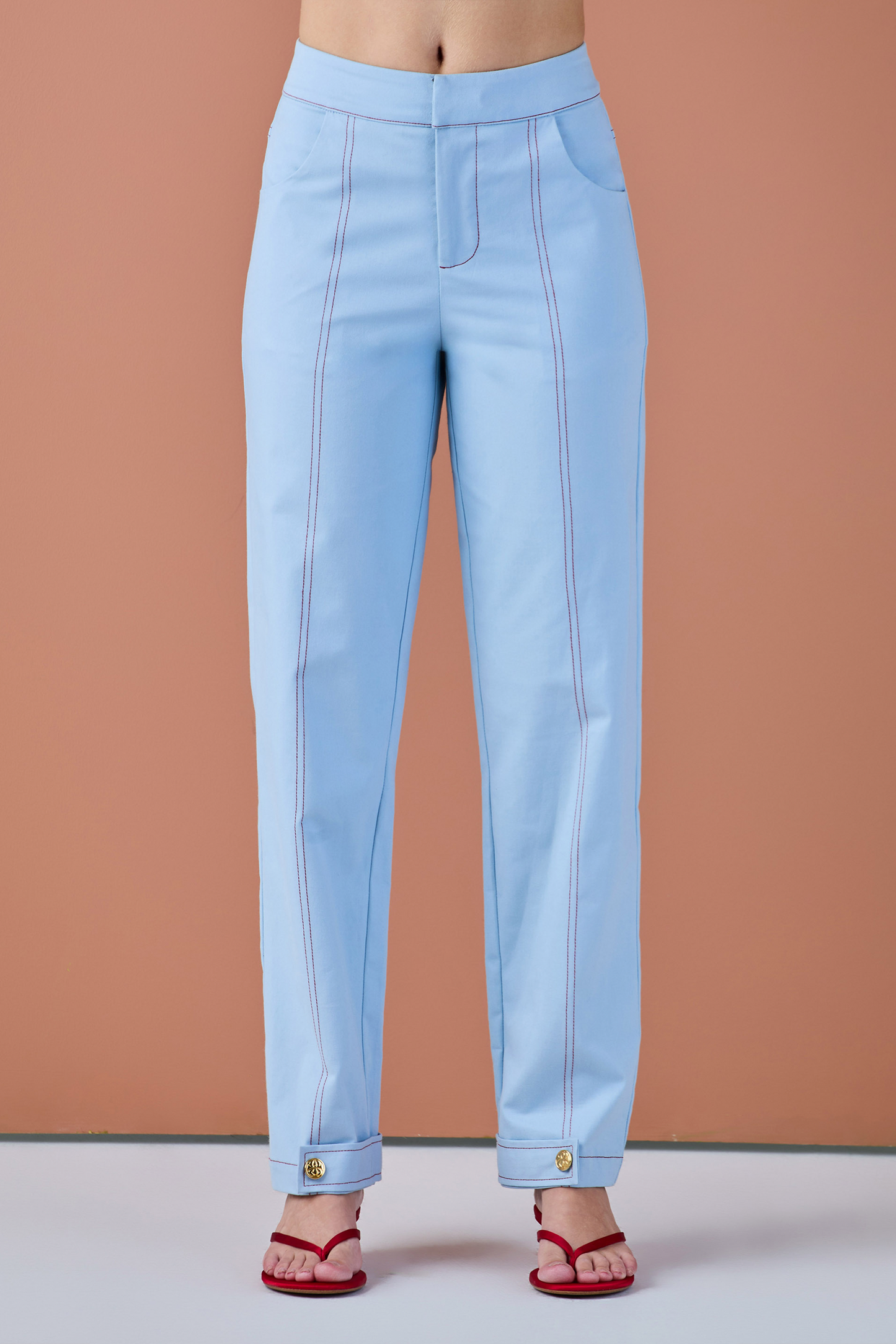 THE LEVINE SKY BLUE PANTS