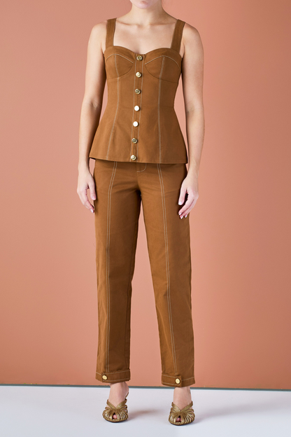 THE VITTI MOCHA TOP