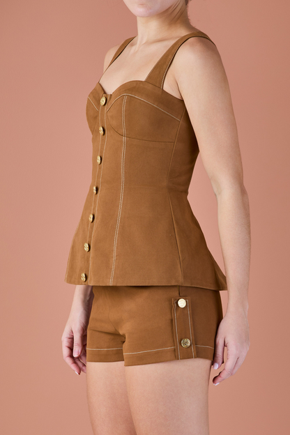 THE WILLA MOCHA SHORTS