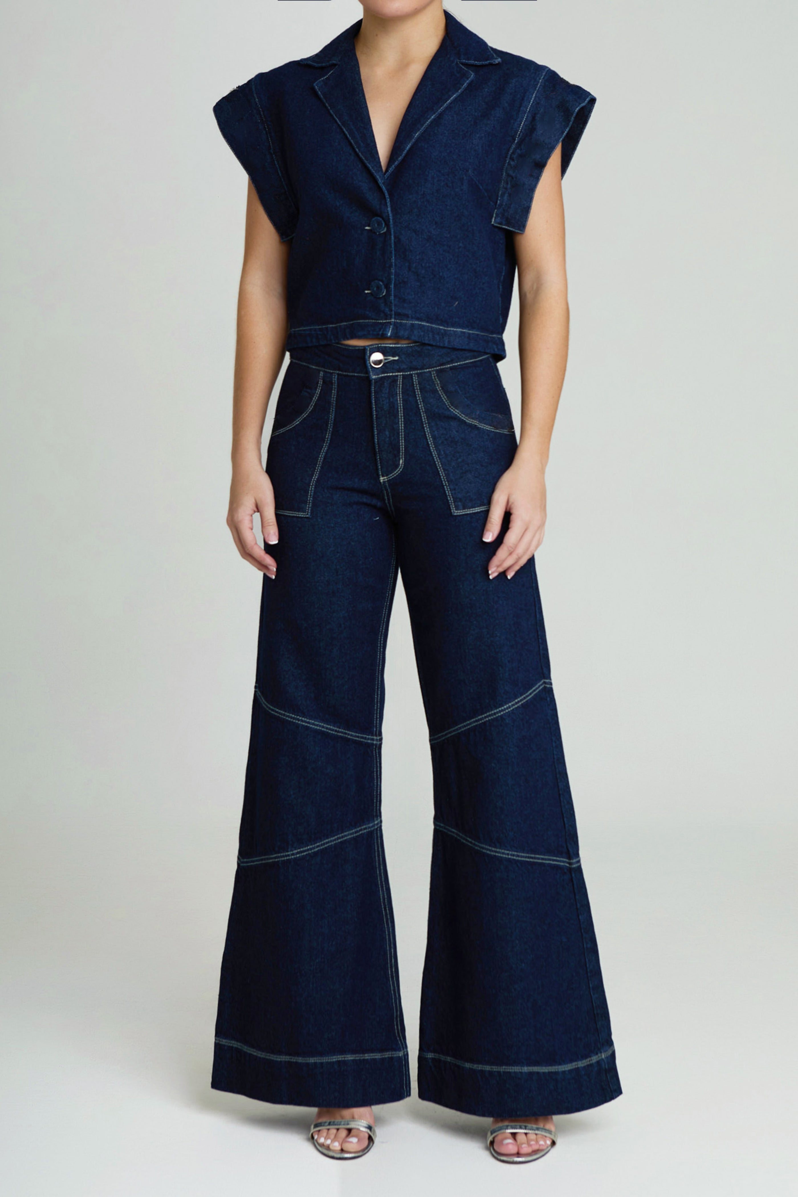 THE JACKIE DENIM TOP – Sanna Official US