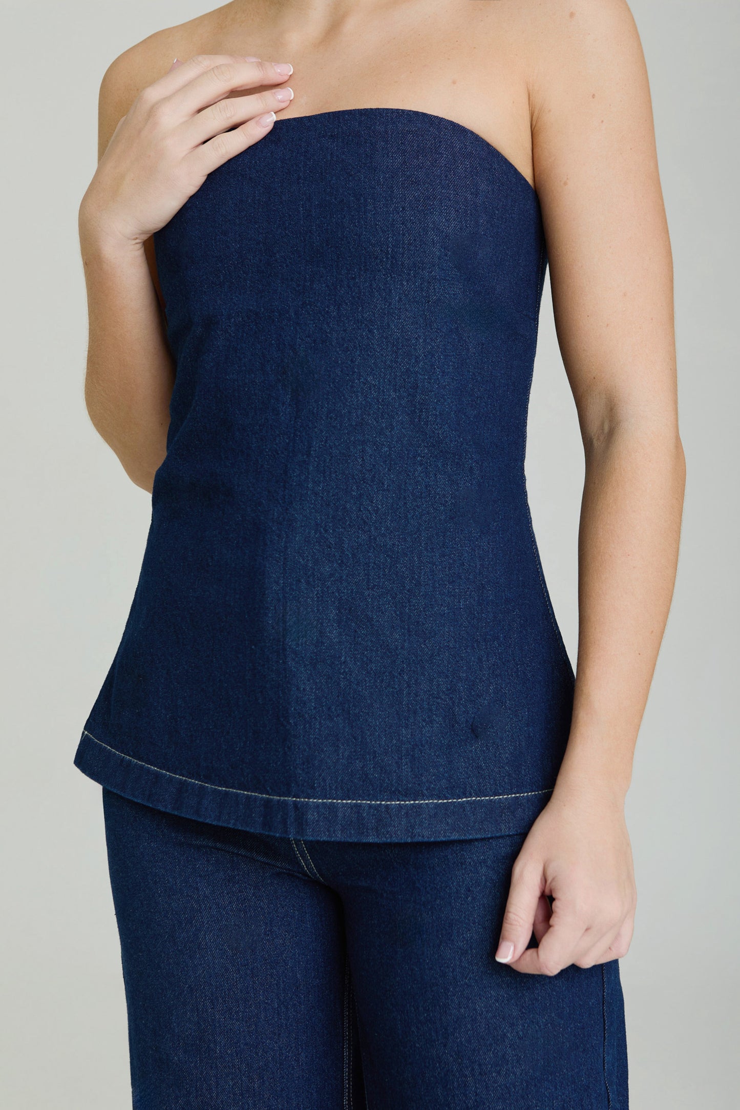 THE GIANNA DENIM TOP