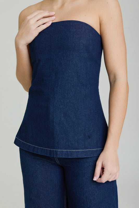 THE GIANNA DENIM TOP