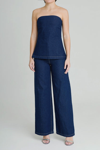 THE GIANNA DENIM TOP