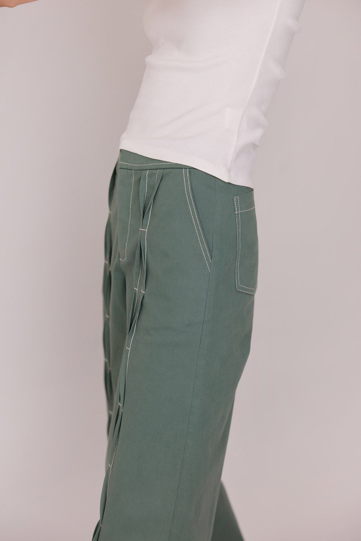 The Consani Top in ivory, detail — Sanna, The Gentlewoman collection