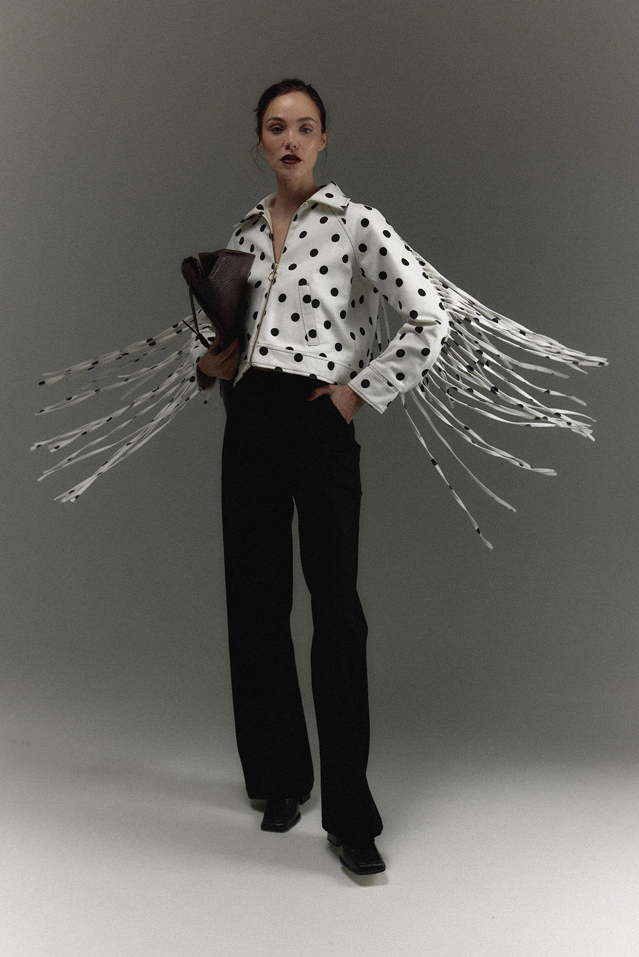 The MonteNegro Jacket in polka dots — Sanna, The Gentlewoman campaign