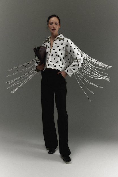 The MonteNegro Jacket in polka dots — Sanna, The Gentlewoman campaign