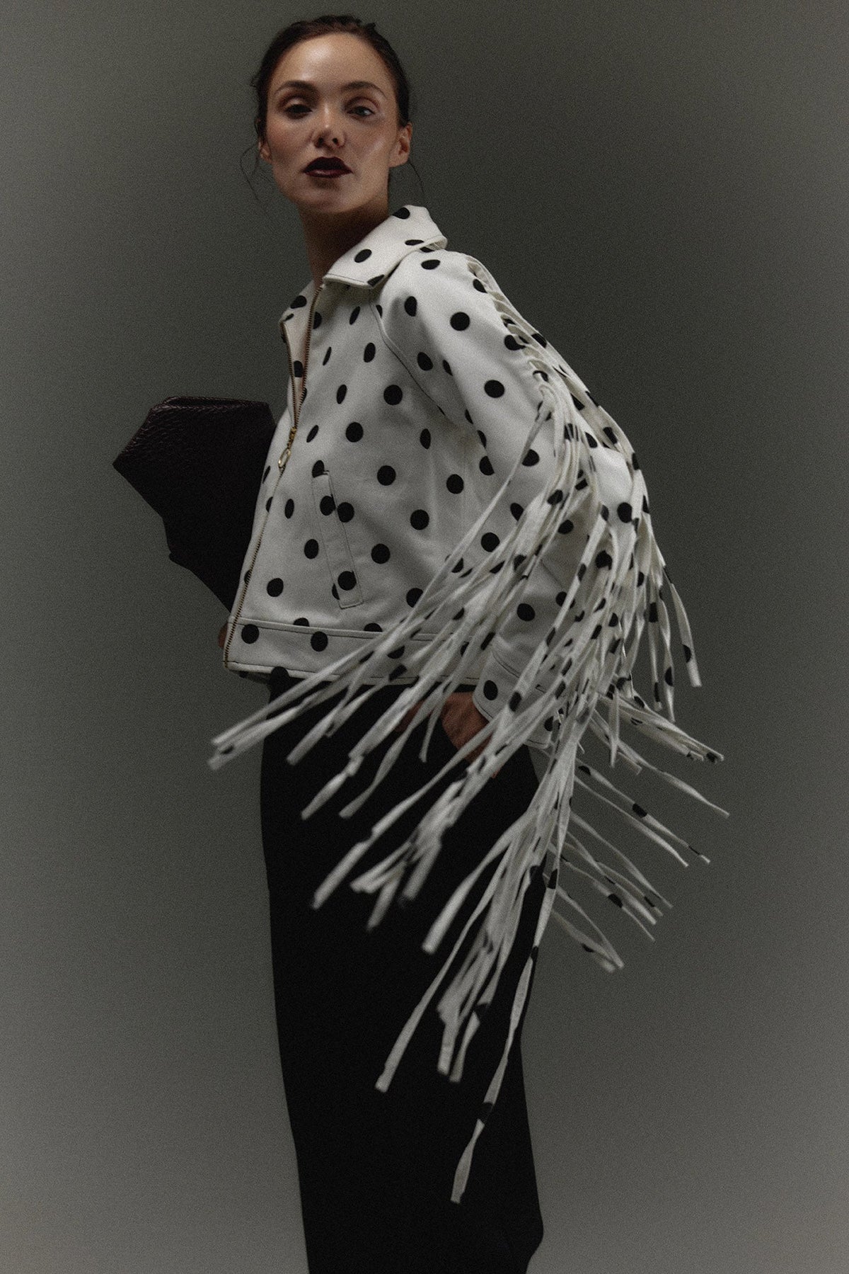 The MonteNegro Jacket, fringe in movement — Sanna, The Gentlewoman campaign