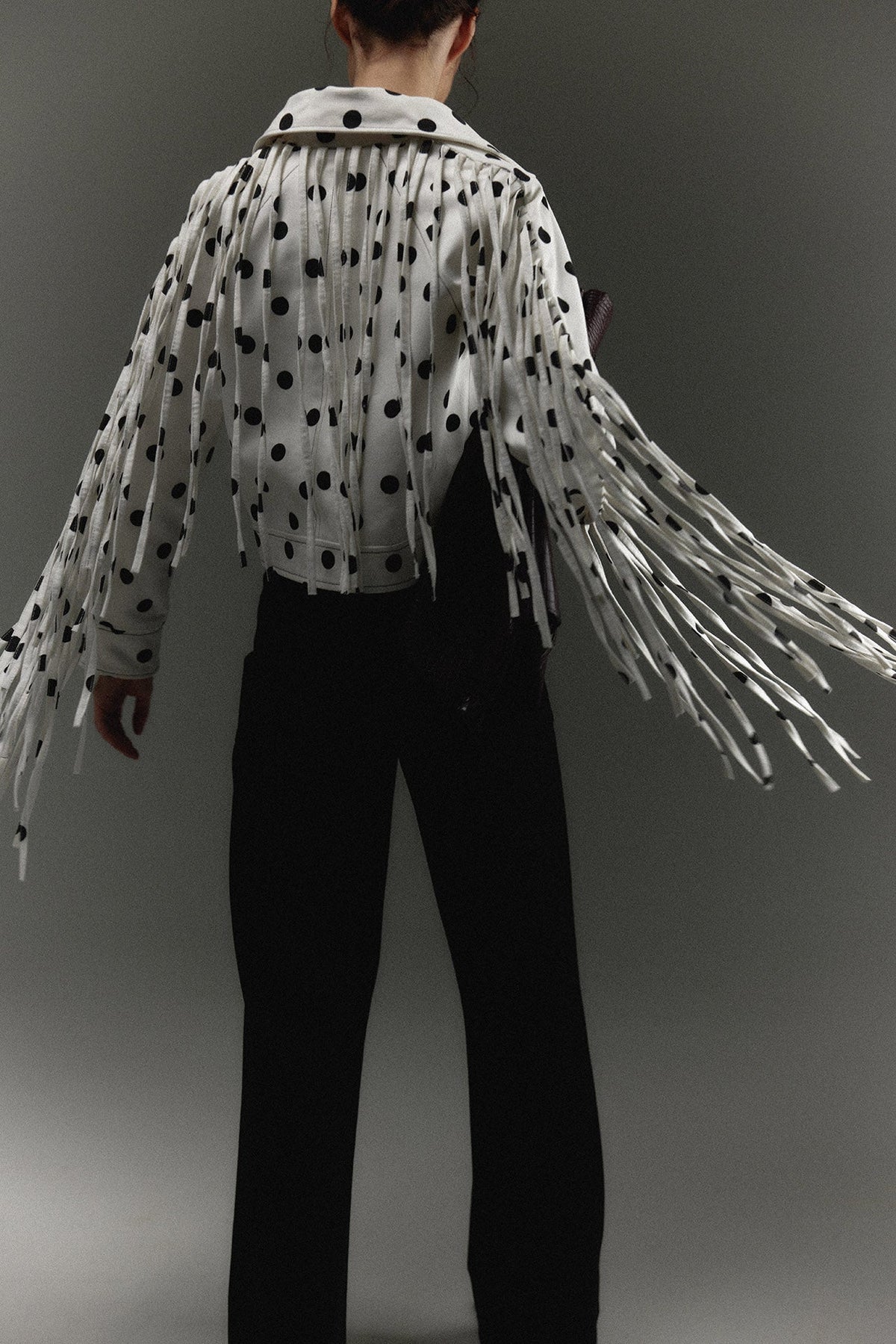 The MonteNegro Jacket, back view — Sanna, The Gentlewoman campaign
