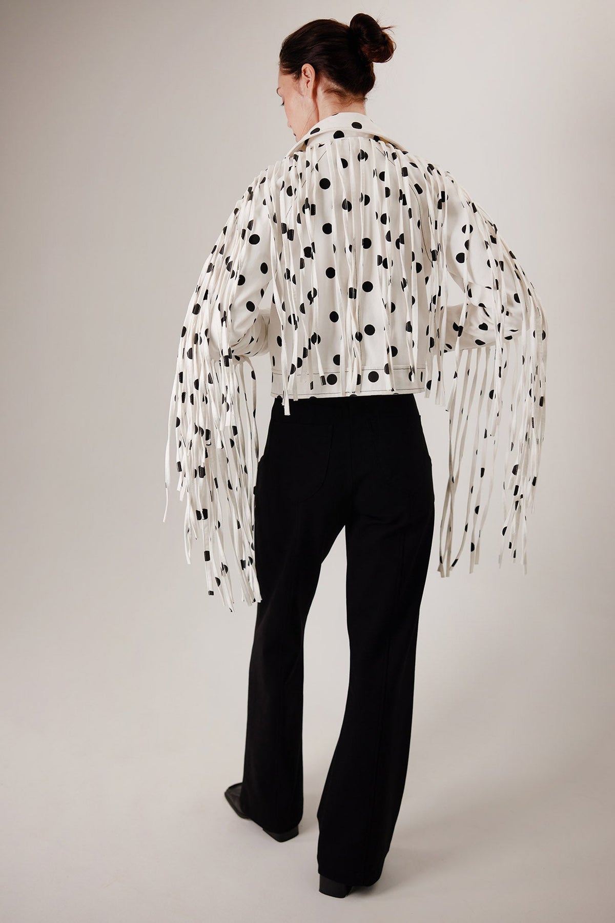 The MonteNegro Jacket, long fringe at the back — Sanna, The Gentlewoman collection