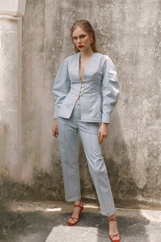 THE LEVINE SKY BLUE PANTS